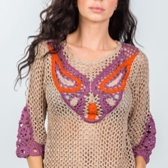 Sweaters - Boho Crochet Top